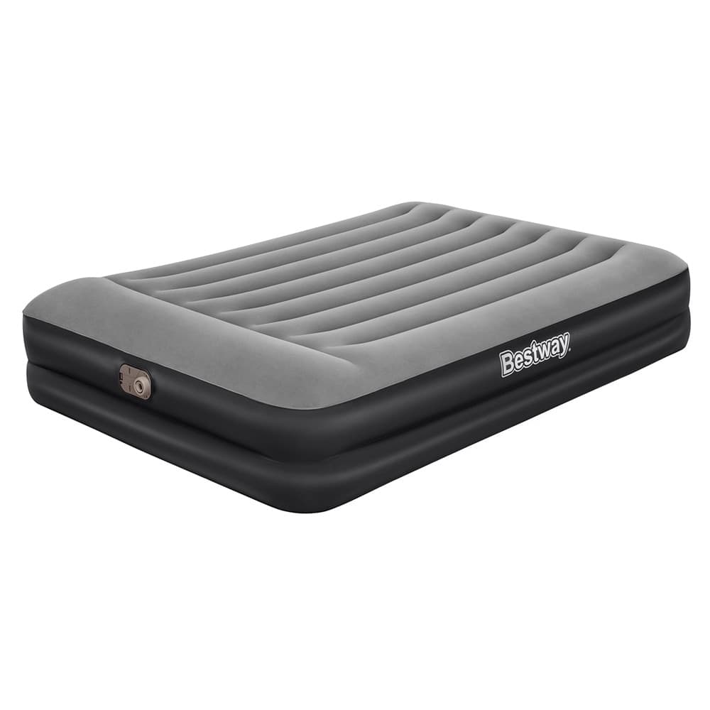 MATERASSO FLOCCATO MATRIMONIALE AIRBED NERO/GRIGIO GONFIABILE POMPA INTEGRATA 67403 in Letti gonfiabili Trade Shop italia - Napoli, commercioVirtuoso.it