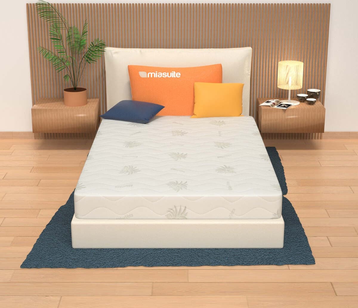 Materasso-Una-Piazza-e-Mezza,-Alto-25-cm---Memory,-Sfoderabile,-Rivestimento-Aloe-Vera,-|-Premium-MiaSuite
