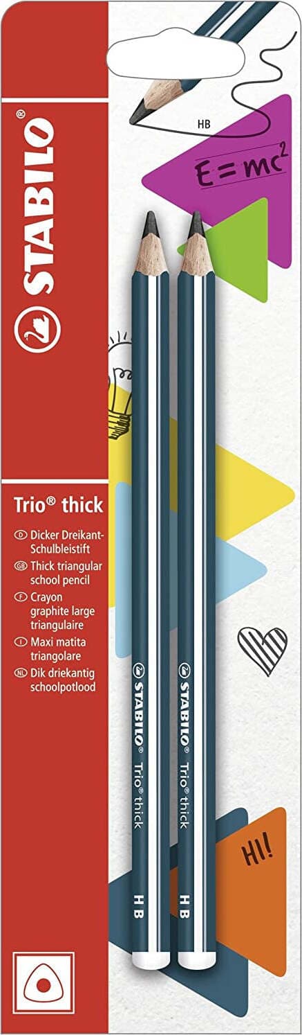 Matita in Grafite STABILO Trio in Petrolio Pack da 2 Gradazione HB Cancelleria e prodotti per ufficio/Penne matite scrittura e correzione/Matite/Matite di legno Scontolo.net - Potenza, Commerciovirtuoso.it