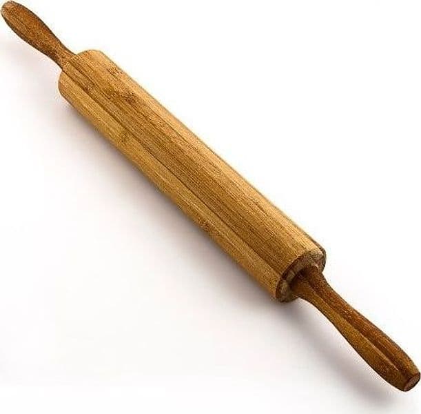 MATTARELLO BAMBù BAMBOO GIREVOLE 45CM PERNO DI ROTOLAMENTO LEGNO NATURALE CUCINA