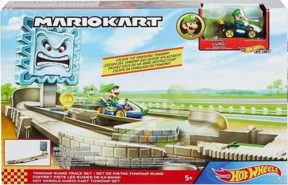 Mattel Pista Rovine Di Thwomp Con Veicolo Luigi Nintendo Mario Kart Hot Wheels Mattel Gioco per Bambini Giochi e giocattoli/Personaggi giocattolo/Edifici e scenari/Piste da corsa Cartoleria Deja Vu - Crotone, Commerciovirtuoso.it
