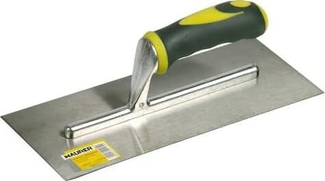 MAURER---FRATTONE-RETTANGOLARE-IN-ACCIAIO-220x120MM---MANICO-BICOMPONENTE-COLORE-GRIGIO/GIALLO