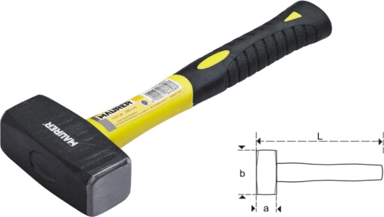 MAURER---MAZZETTA-PER-MURATORI-CON-MANICO-IN-FIBRA-800gr