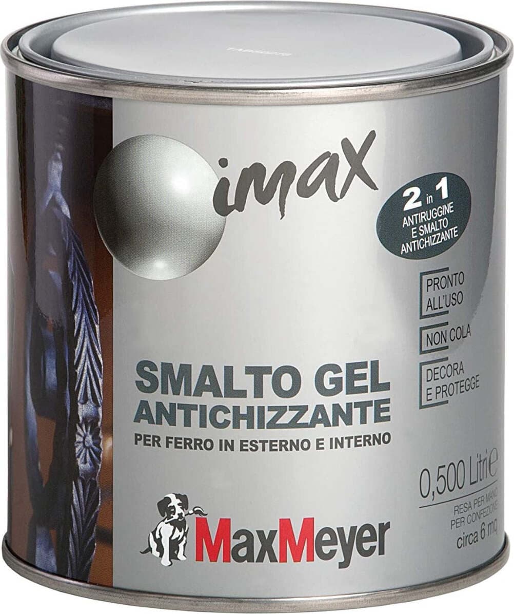MAX-MEYER---SMALTO-DECORATIVO GEL-ANTICHIZZANTE-ANTRACITE-LT-0,500