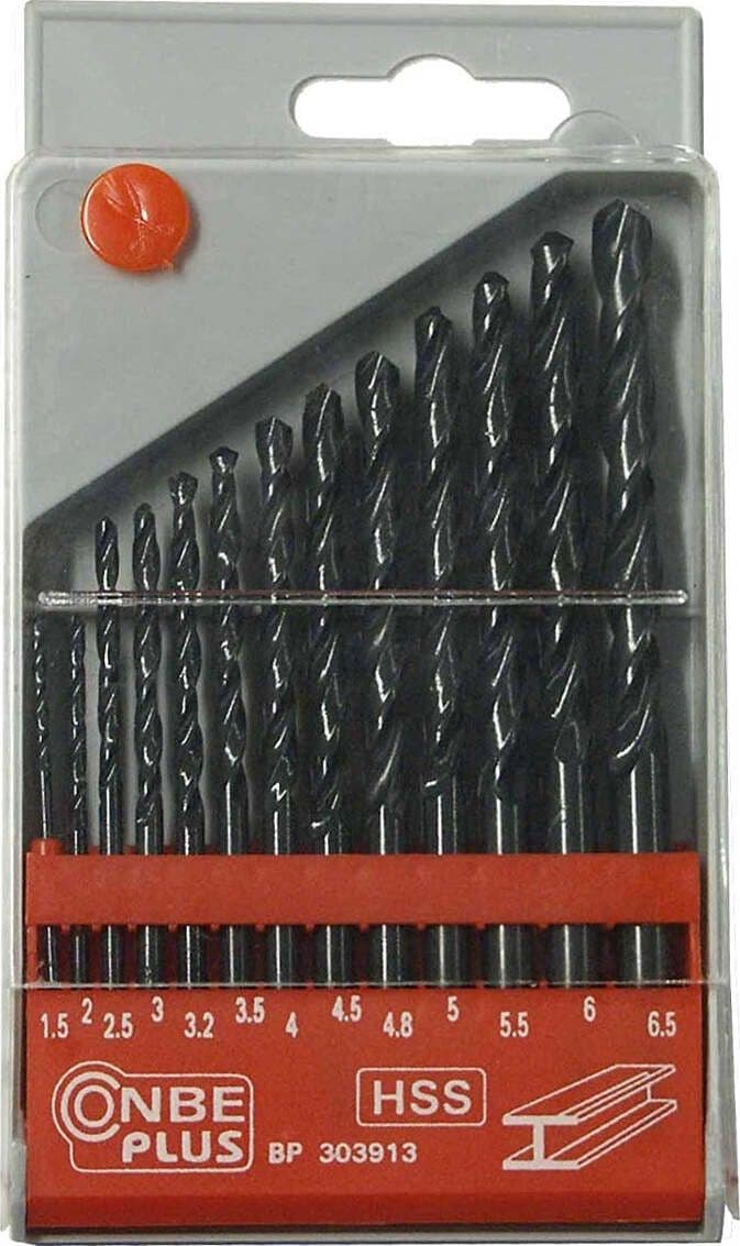 MAX-POWER---Set-Punte-per-Metallo-in-Acciaio-HSS,-13-Pezzi