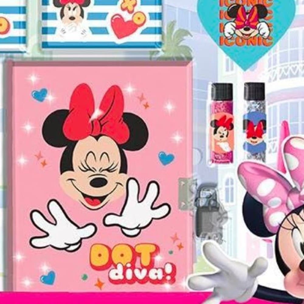 Maxi Set Diario Segreto Glitterato Minnie Disney Penna Accessori Gioco Bambina Cancelleria e prodotti per ufficio/Scuola e materiale didattico/Materiale scolastico/Diari quaderni e block notes Trade Shop italia - Napoli, Commerciovirtuoso.it