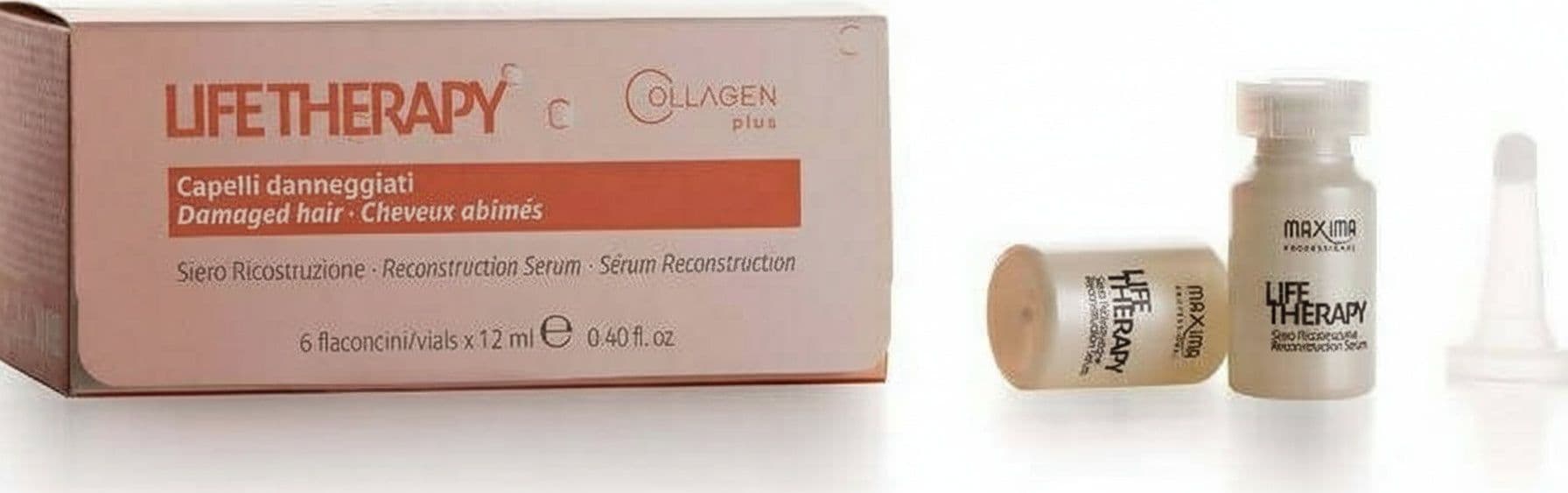 Maxima Life Therapy Vitalfarco Siero Ricostruzione 6 Flaconi Cheratina Collagene Aminoacidi Capelli Danneggiati Bellezza/Cura dei capelli/Prodotti per la cura dei capelli/Trattamenti per capelli e cute MondoCapelli - Barcellona Pozzo di Gotto, Commerciovirtuoso.it