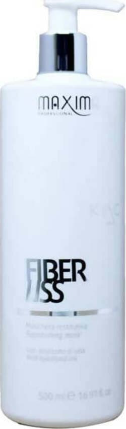 Maxima Maschera Capelli Restitutiva Con Cheratina E Idrolizzato Di Seta Fiber Liss 500ml Vitalfarco Anti-Crespo