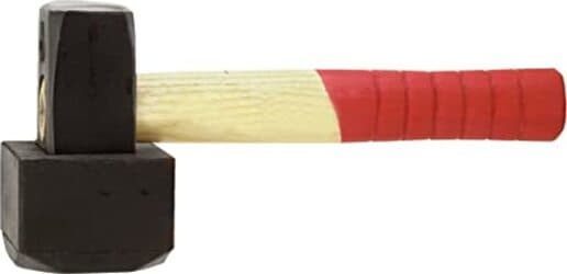 MAZZETTA-DA-SELCIATORE-1.250g---CON-CALOTTA-IN-GOMMA-E-MANICO-IN-LEGNO-BICOLORE