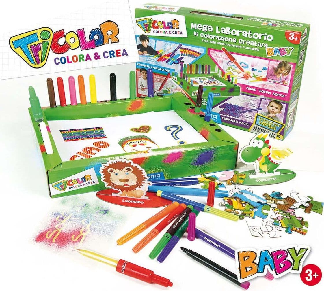Mega Laboratorio di colorazione creativa Tricolor Mitama BABY Giochi e giocattoli/Attività creative/Accessori per disegnare e colorare/Pastelli Scontolo.net - Potenza, Commerciovirtuoso.it
