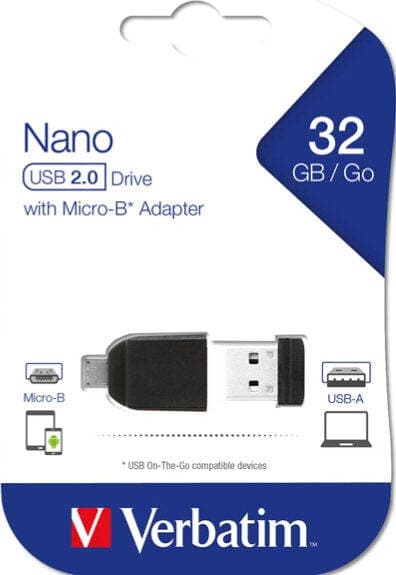 Memoria usb2.0 32gb store 'n' stay nano + otg micro usb adapter Elettronica/Informatica/Dispositivi archiviazione dati/Dispositivi archiviazione dati esterni/PenDrive Eurocartuccia - Pavullo, Commerciovirtuoso.it