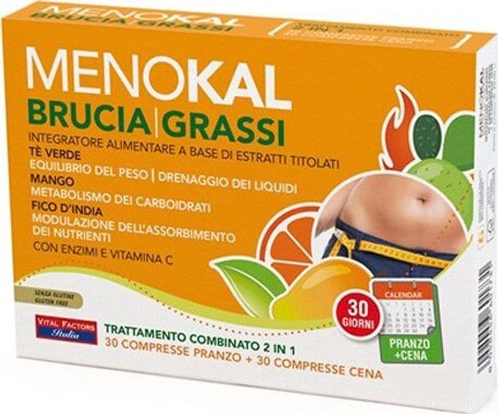 MENOKAL-BRUCIAGRASSI-30-COMPRESSE-PRANZO-+-30-COMPRESSE-CENA