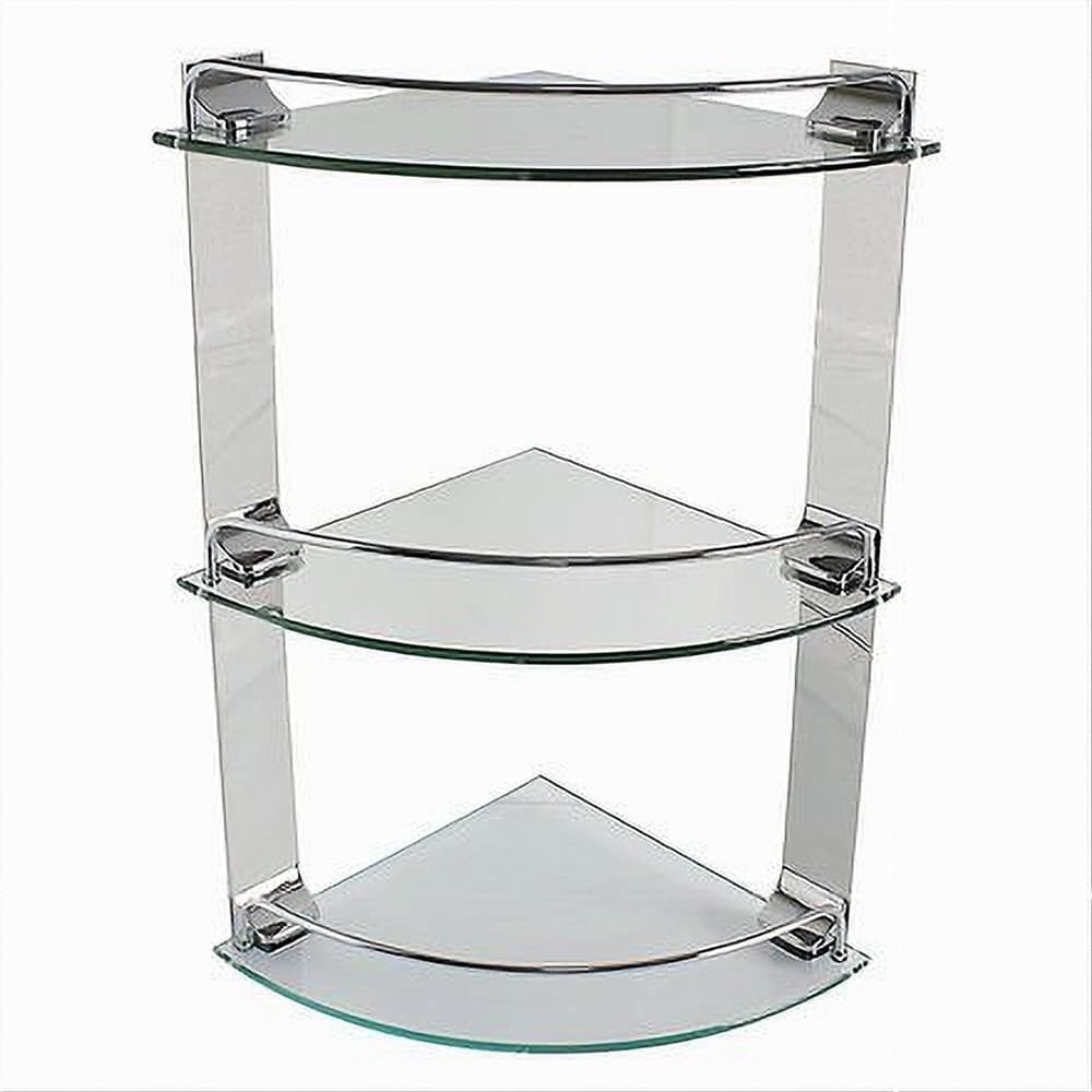 Mensola Ad Angolo Tripla Per Bagno Angoliera A 3 Ripiani In Vetro Arredo 52911 Casa e cucina/Bagno/Accessori per il bagno/Accessori per la doccia/Mensole Trade Shop italia - Napoli, Commerciovirtuoso.it