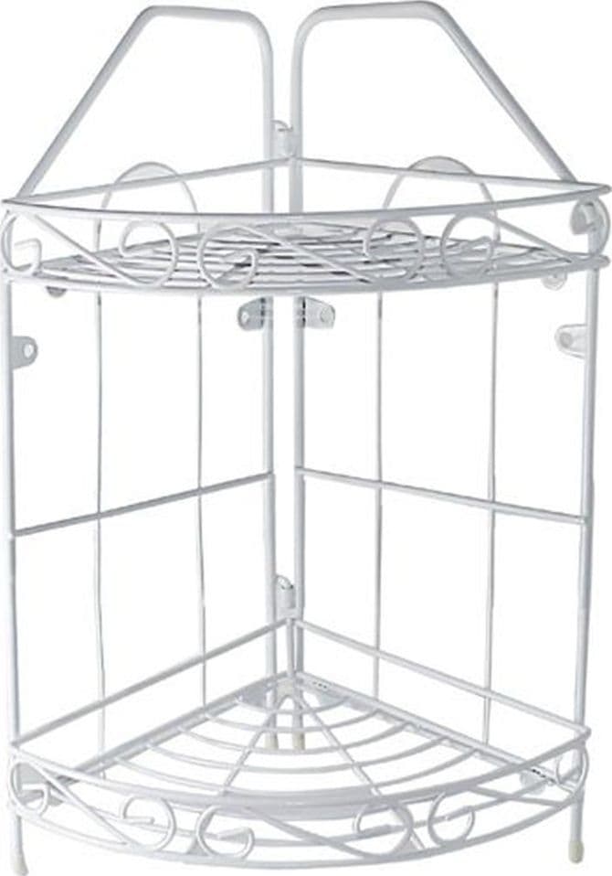 Mensola-Angolare-Angoliera-2-Ripiani-Porta-Oggetti-Bagno-Metallo-Bianco-52527