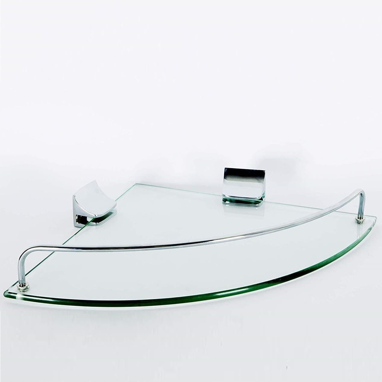 Mensola Angolare 52909 Vetro Portaoggetti Doccia Bagno Parete Triangolare in Mensole Trade Shop italia - Napoli, commercioVirtuoso.it