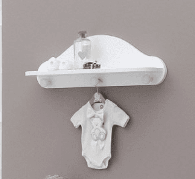 Mensola Appendino Italbaby Peluche Bianco in Portaoggetti La Casa Del Bebè - Napoli, commercioVirtuoso.it
