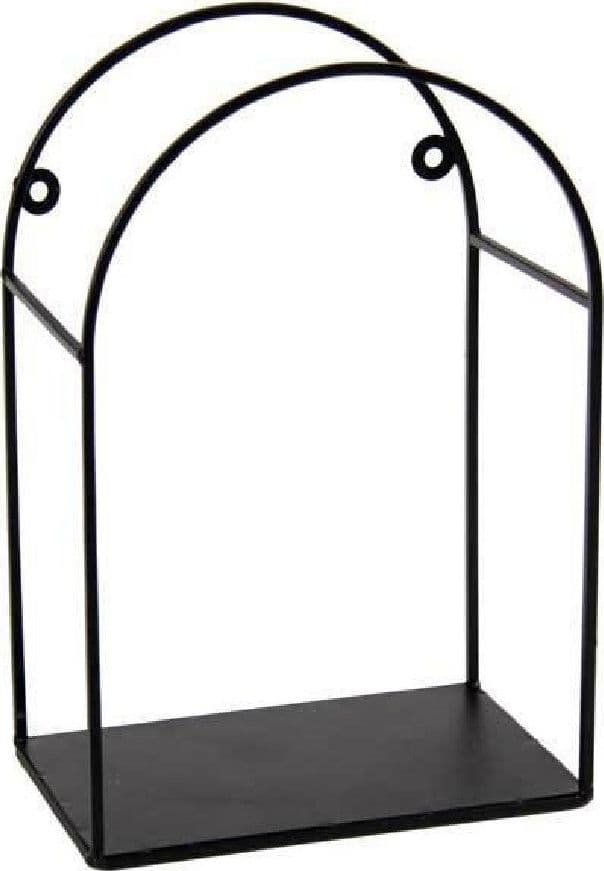 MENSOLA BACHECA DA PARETE METALLO NERO 17X10X25CM SERIE INDUSTRIAL ARCO 822292