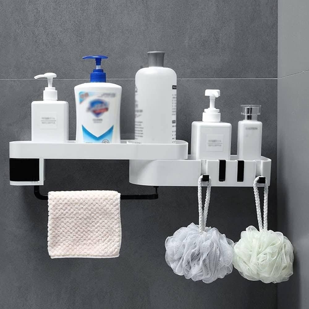 Mensola Da Parete Bagno Scaffale Rotante Portaoggetti Cucina Doccia Organizzatore Casa e cucina/Bagno/Mobili da bagno/Mensole bagno Trade Shop italia - Napoli, Commerciovirtuoso.it