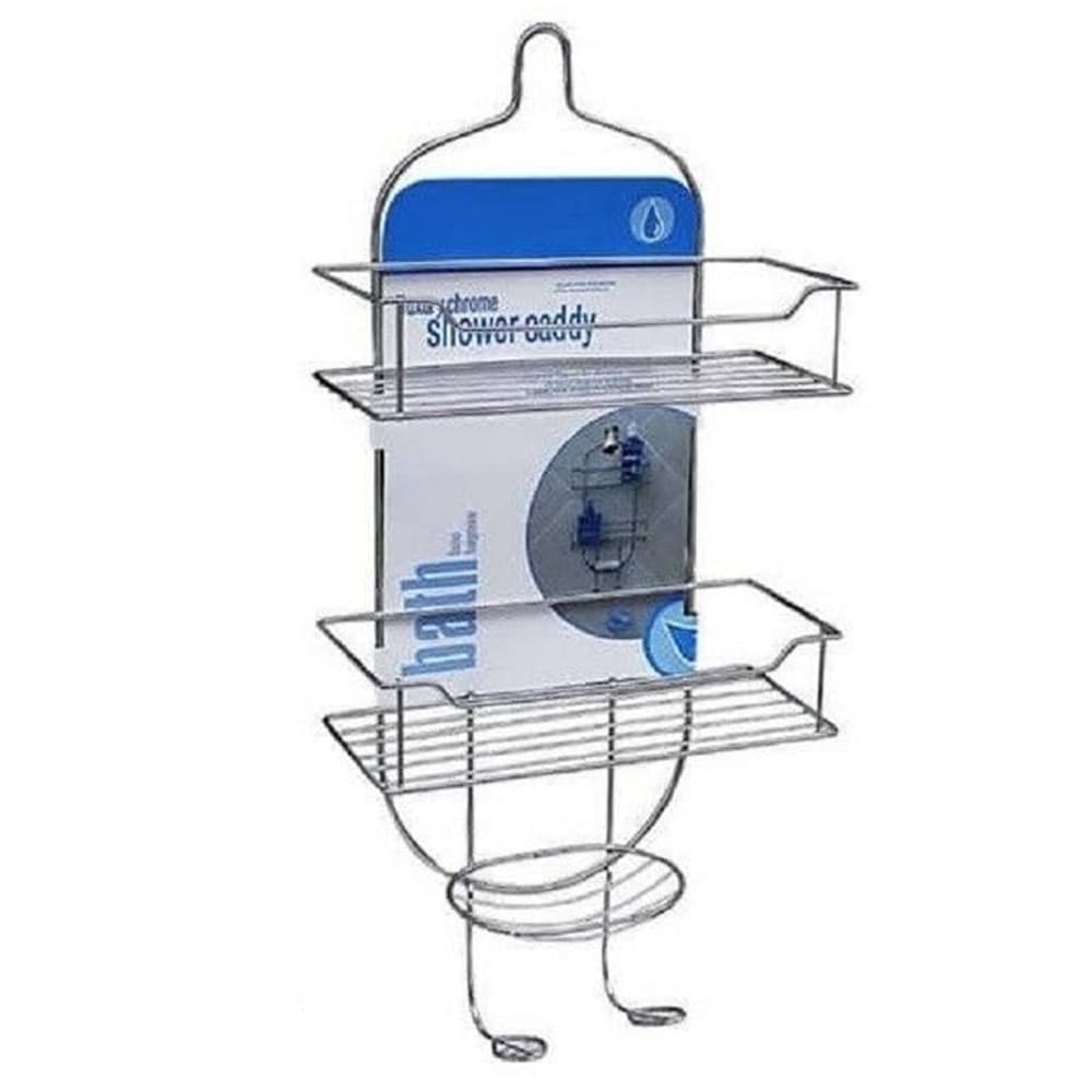 Mensola-Organizer-Per-Bagno-Doccia-A-3-Livelli-Ripiani-Appendini-Cromato-52715