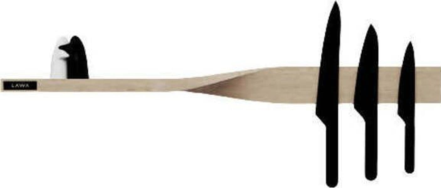Mensola Twist 2in1 76x6x6 (lxpxa) Cm Mensola E Lavagna Magnetica In Rovere Per La Cucina E L'ingresso Di Casa Lawa
