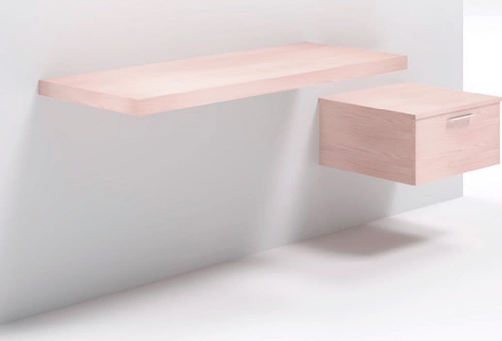 Mensolone in laminato sospeso per lavabi da appoggio e cassettiera Frassino Tranche Casa e cucina/Bagno/Mobili da bagno/Mobiletti con lavabo Ogomondo - Martina Franca, Commerciovirtuoso.it