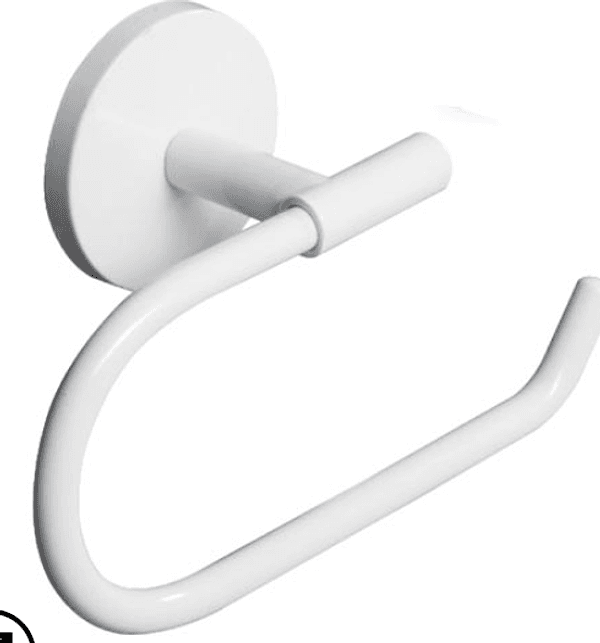 METAFORM – ONE DUO PORTA ROTOLO APERTO IN ACCIAIO BIANCO in Porta carta igienica BagnoClic.it - Pregnana Milanese, commercioVirtuoso.it