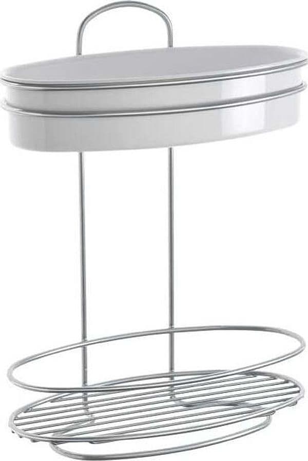 Metaltex serie Orbit Mensola ovale 2 piani Casa e cucina/Organizzazione interni/Porta oggetti cassetti e scaffali/Unità di mensole Scontolo.net - Potenza, Commerciovirtuoso.it