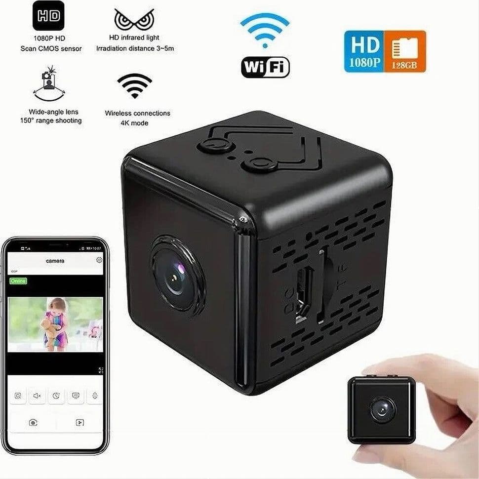 MICRO CAMERA 1080P HD WIFI MINI IP TELECAMERA NASCOSTA VIDEOCAMERA MAGNETICA X9 in Microcamere spia Trade Shop italia - Napoli, commercioVirtuoso.it
