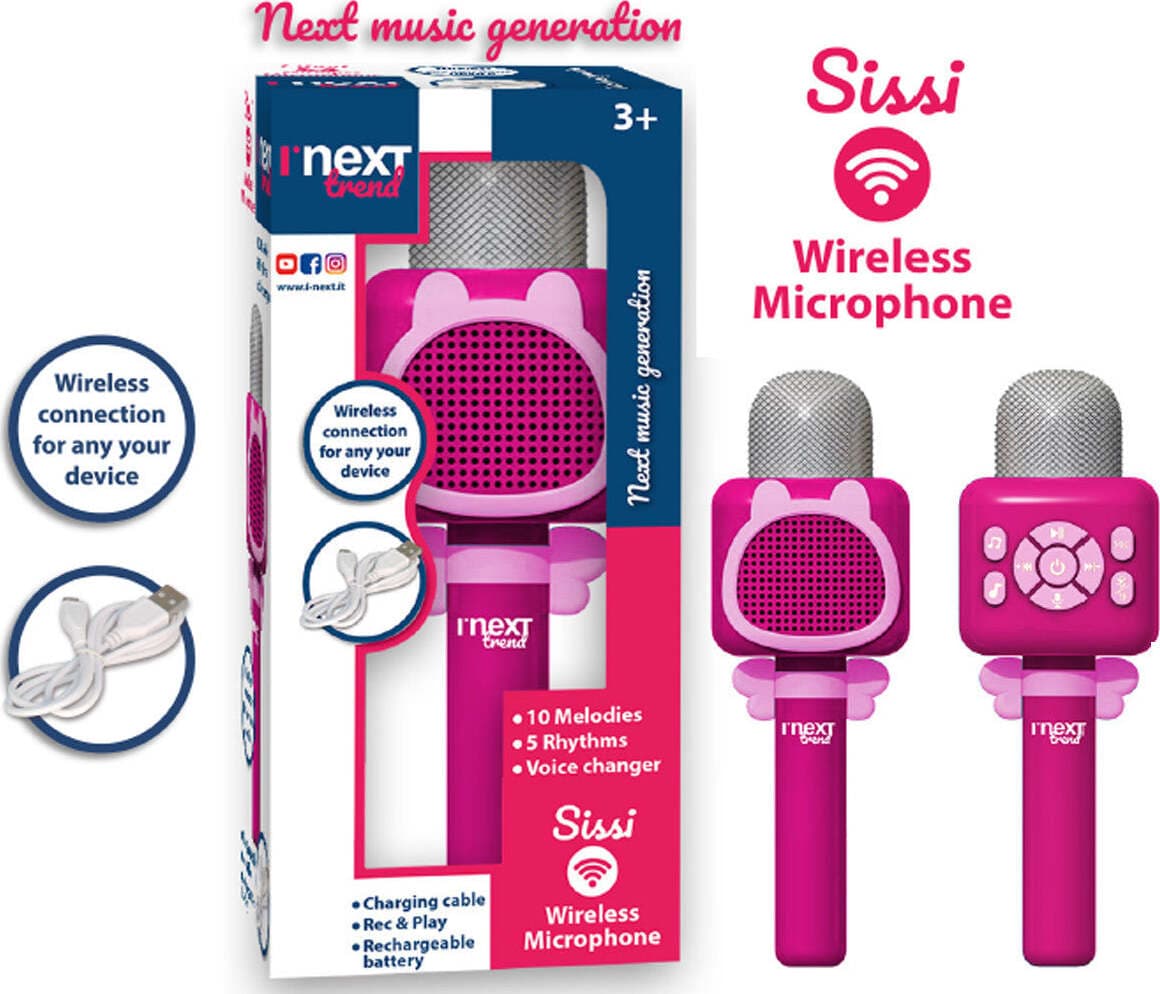 Microfono Karaoke Wireless Sissi pink I'Next