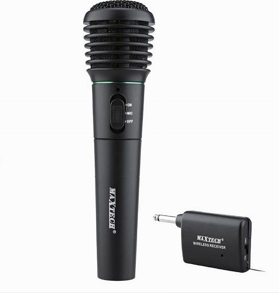 Microfono Wireless Portatile Unidirezionale Con Ricevitore Karaoke Mic-07 Maxtech Elettronica e telefonia > Accessori Audio e Video > Microfoni Trade Shop italia - Napoli, Commerciovirtuoso.it