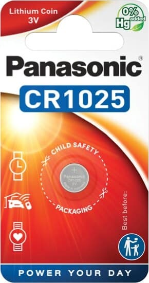 Micropila CR1025 - litio - Panasonic - blister 1 pezzo Elettronica/Pile e caricabatterie/Pile monouso Eurocartuccia - Pavullo, Commerciovirtuoso.it