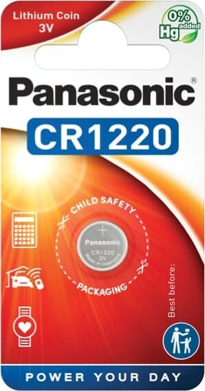 Micropila CR1220 - litio - Panasonic - blister 1 pezzo Elettronica/Pile e caricabatterie/Pile monouso Eurocartuccia - Pavullo, Commerciovirtuoso.it