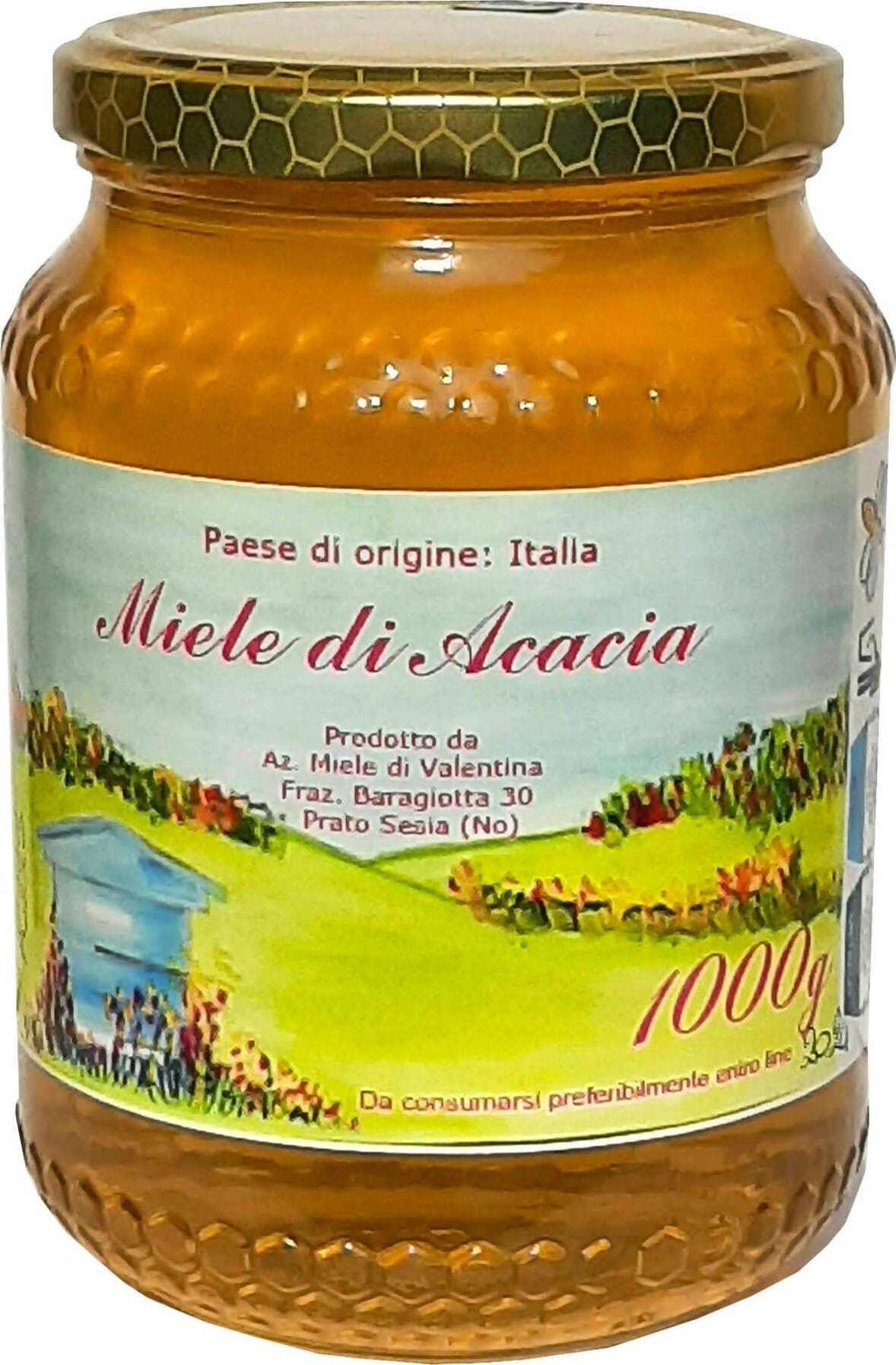Miele D'acacia Grezzo Italiano Miele Artigianale 100% Val Sesia Piemonte Made in Italy Alimentari e cura della casa/Marmellate miele e creme spalmabili/Miele Miele di Valentina - Prato Sesia, Commerciovirtuoso.it