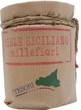 Miele Di Sicilia Millefiori 250g Miele Italiano Prodotto in Italia 100% da Api Italiane Miele Naturale Tradizionale