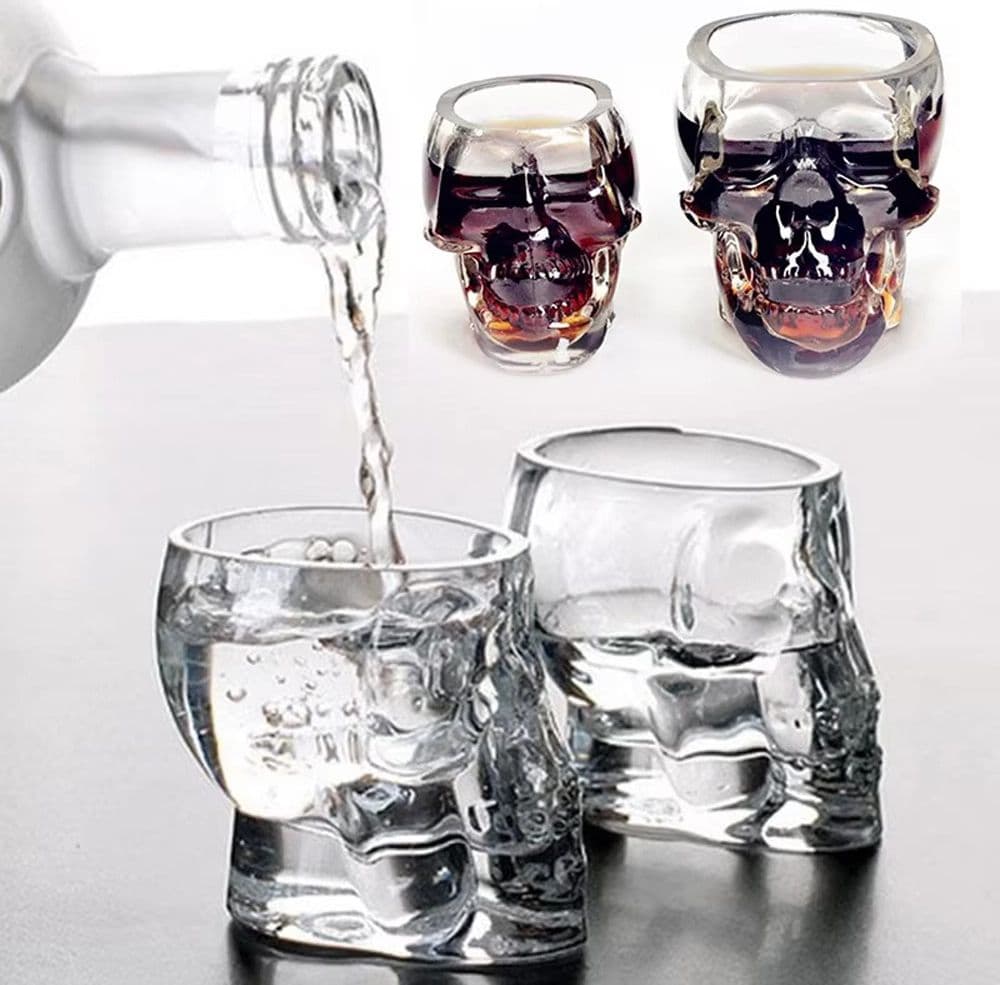 Bicchiere in vetro per shot cicchetto liquore con sagoma di teschio vodka whisky Casa e cucina/Stoviglie/Bicchieri e cristalli/Bicchieri da Shot Trade Shop italia - Napoli, Commerciovirtuoso.it