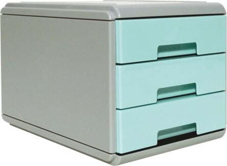 Mini Cassettiera Keep Colour Pastel - 17x25 4x17 7 cm - grigio-azzurro - Arda Casa e cucina/Arredamento/Studio/Mobiletti e credenze/Cassetti Eurocartuccia - Pavullo, Commerciovirtuoso.it
