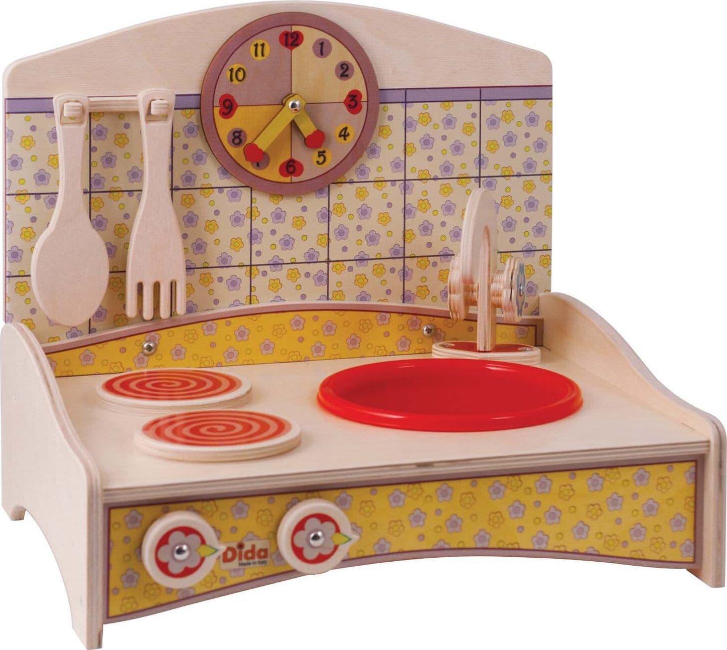Mini Cucina Giocattolo In Legno - Giallo In Legno Gioco Per Bambini Dida in Accessori cucina Dida - Ragusa, commercioVirtuoso.it