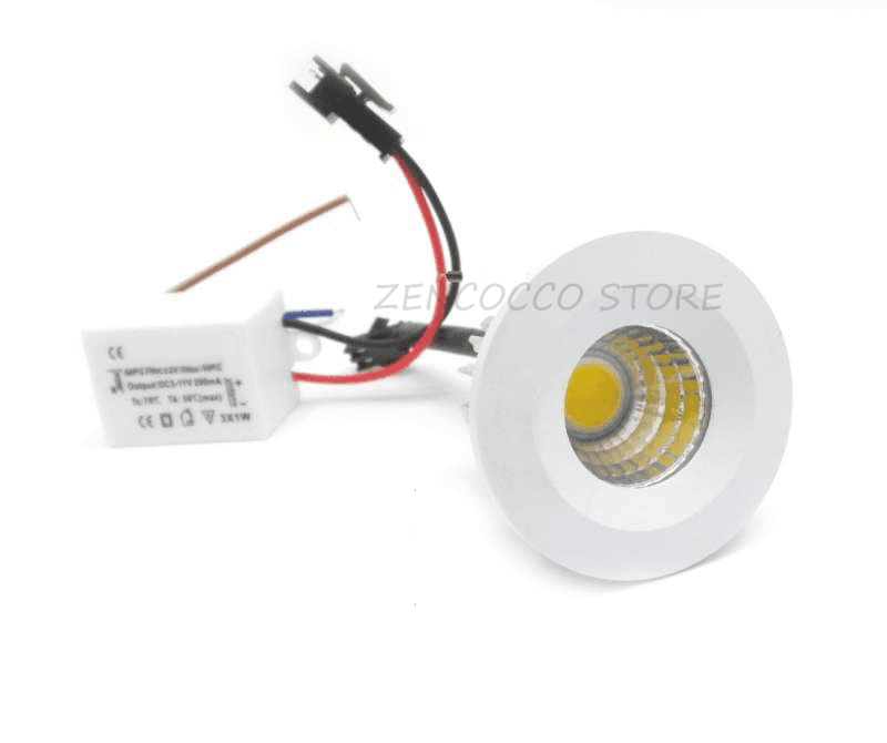 MINI FARETTO LED COB 3W puntoluce incasso a molle Fisso 240Lm 220v Illuminazione/Illuminazione per interni/Luci da incasso Zencoccostore - Formia, Commerciovirtuoso.it