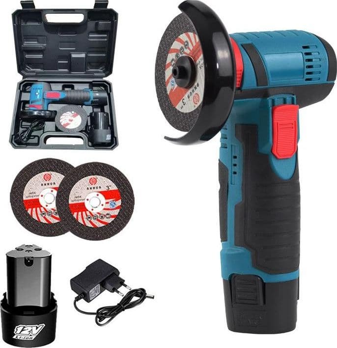 Mini Flex Smerigliatrice A Doppia Batteria Litio 12v 1.5ah 76mm 19500rpm Fai da te/Utensili elettrici e a mano/Utensili elettrici/Smerigliatrici/Smerigliatrici angolari Trade Shop italia - Napoli, Commerciovirtuoso.it
