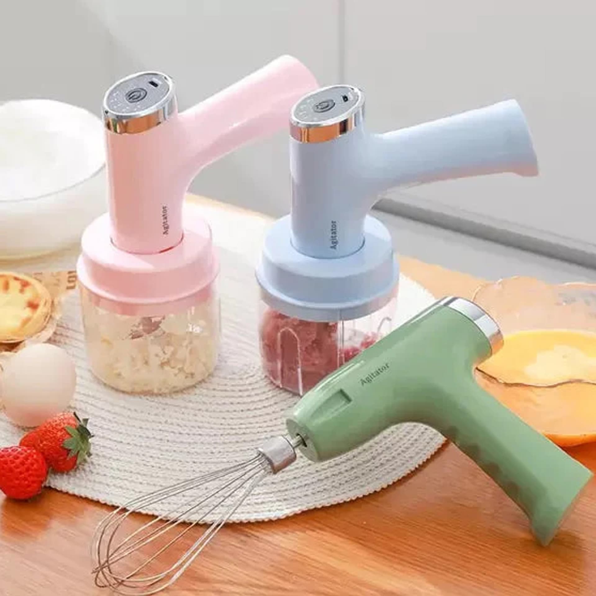 Mini Frullatore Elettrico Ricaricabile Multifunzionale Con Frusta Sbattitore Casa e cucina/Elettrodomestici per la cucina/Robot da cucina frullatori e impastatrici/Mixer da cucina/Sbattitori elettrici Trade Shop italia - Napoli, Commerciovirtuoso.it