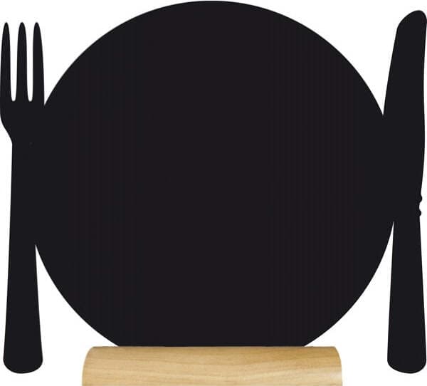 Mini lavagna segnaposto Silhouette - 13 5x9 3 cm - forma piatto - nero - Securit - set 3 pezzi Cancelleria e prodotti per ufficio/Archivio ufficio e accessori per scrivania/Lavagne e bacheche/Lavagne Eurocartuccia - Pavullo, Commerciovirtuoso.it