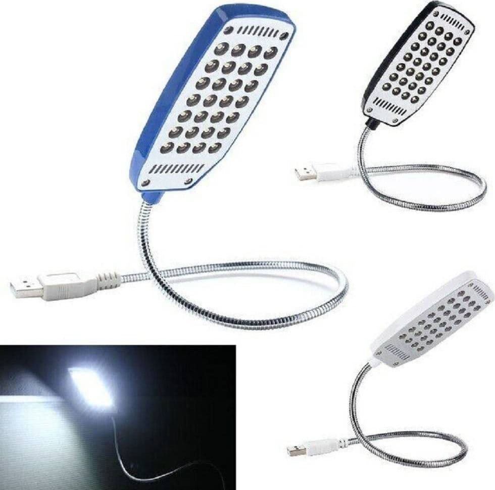 Mini Luce Bianca Lampada Usb Flessibile 28 Led 1.5w Notebook Pc Lettura Led-828 Illuminazione/Illuminazione per interni/Lampade/Lampade da tavolo e abat-jour Trade Shop italia - Napoli, Commerciovirtuoso.it