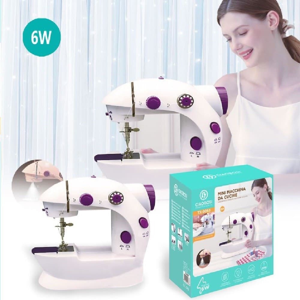 Mini Macchina Da Cucire Portatile Cucito 6 Watt Tx-9063 Elettrica Con 2 Velocit? Casa e cucina/Hobby creativi/Cucito/Macchine da cucire Trade Shop italia - Napoli, Commerciovirtuoso.it