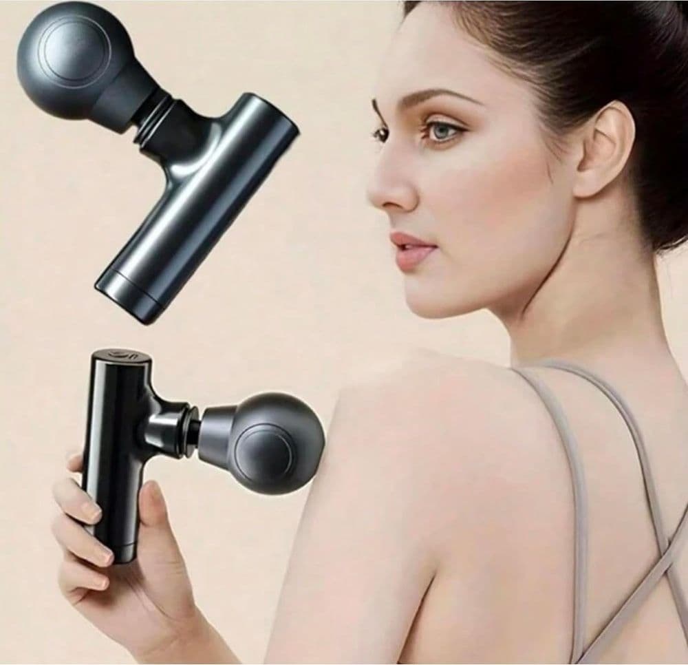 MINI PISTOLA MASSAGGIO SCHIENA SPALLA PANCIA COSCIA VISO RICARICA USB 4 VELOCITÀ in Massaggiatori elettrici manuali Trade Shop italia - Napoli, commercioVirtuoso.it