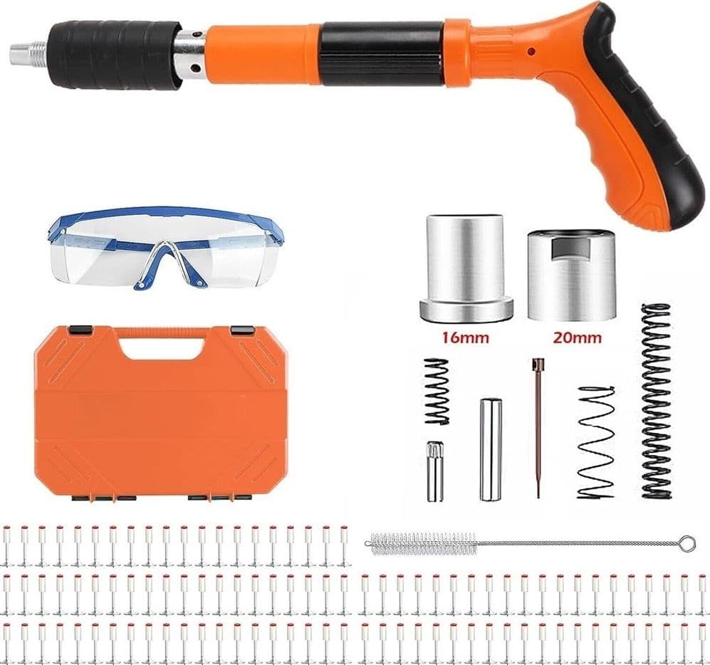 MINI PISTOLA SPARACHIODI MANUALE CON 10 CHIODI PORTATILE SILENZIATORE REGOLABILE in Cucitrici e fissatrici Trade Shop italia - Napoli, commercioVirtuoso.it