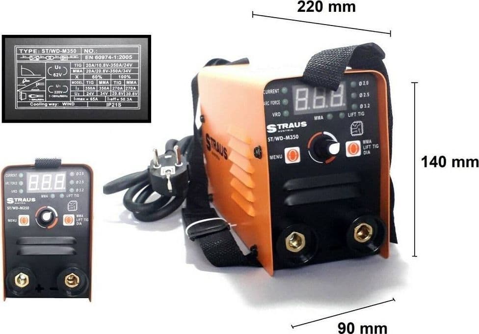 Mini Saldatrice Ad Elettrodo Elettrica Inverter Elettrodo 1.6 /3.2mm 350a M350 Casa, arredamento e bricolage > Bricolage e fai da te > Saldatrici Trade Shop italia - Napoli, Commerciovirtuoso.it