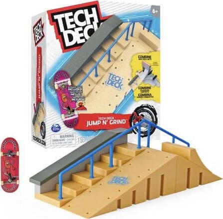 Mini-skate-Spin-Master-6061840-TECH-DECK-Starter-Pack-con-Rampe-Assortito
