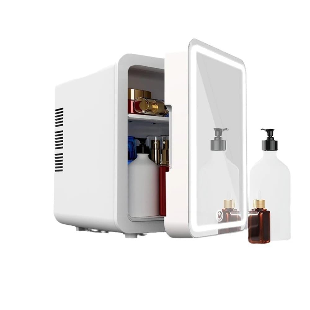 MINI SPECCHIO TRUCCO FRIGORIFERO PORTATILE 4LT CON LUCE LED AUTO CASA DOPPIO USO in Mini frigoriferi Trade Shop italia - Napoli, commercioVirtuoso.it