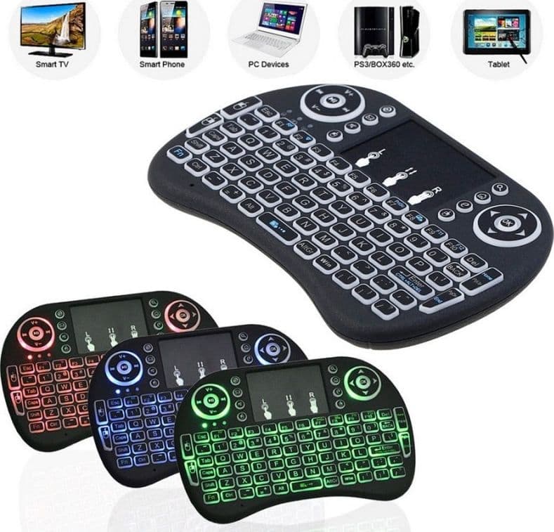 MINI TASTIERA QWERTY RETROILLUMINATO WIRELESS ERGONOMICA CON MOUSE TOUCHPAD Elettronica/Informatica/Accessori/Tastiere Mouse e periferiche di input/Tastiere Trade Shop italia - Napoli, Commerciovirtuoso.it