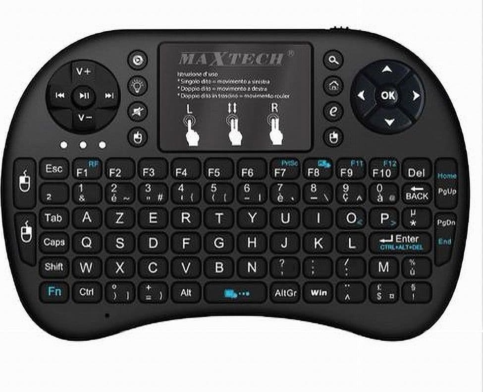 Mini Tastiera Wirelesss Wifi Ek-100m Per Smart Tv Box Playstation Xbox Pc Laptop Elettronica/Informatica/Accessori/Tastiere Mouse e periferiche di input/Tastiere Trade Shop italia - Napoli, Commerciovirtuoso.it